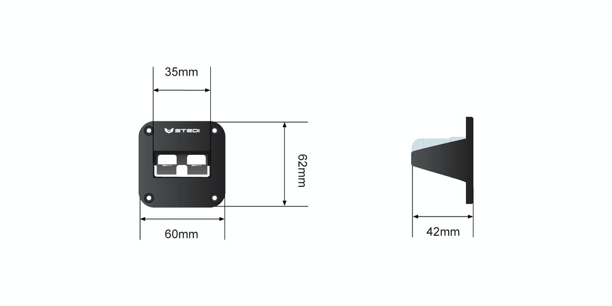 STEDI Anderson Flush Mount | Single